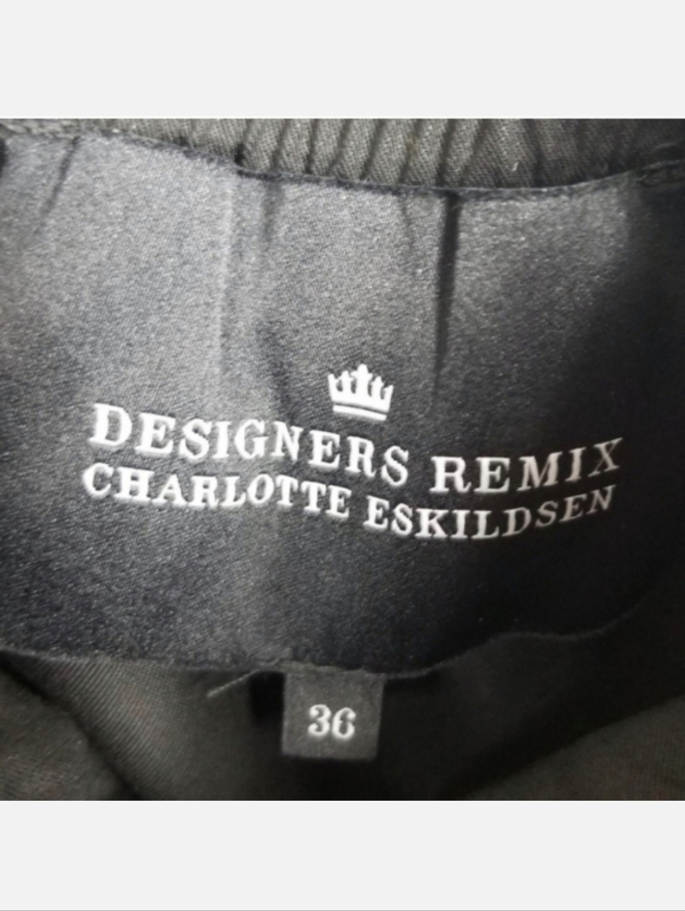 Designers Remix Long Sleeve Off Shoulder Odile Top in Black 4-6 - Picture 8 of 9